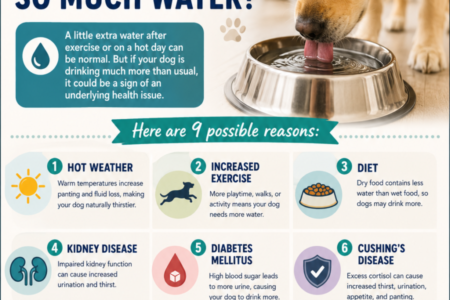 dog driking water