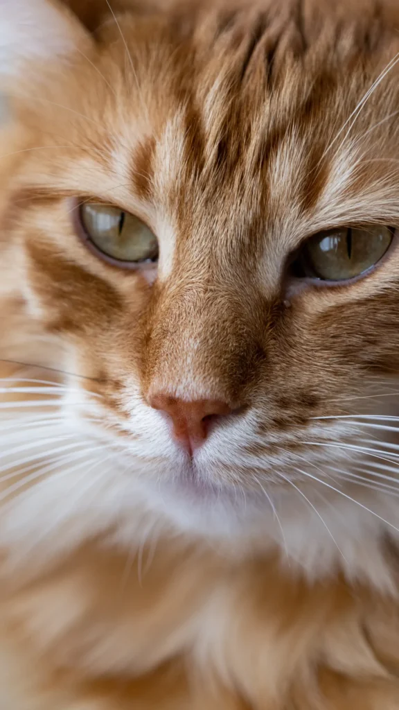 Detailed view of cat whiskers — they sense air currents