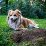 Dog digging a hole in the yard — why does my dog dig holes?