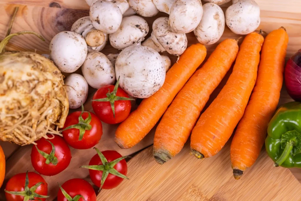 Top 15 Healthy Foods for Dogs: Vet-Approved Nutrition Guide for Optimal Health 13 Fresh vegetables and healthy ingredients for dog nutrition