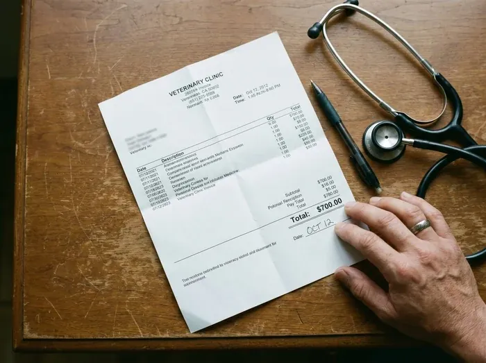 Itemized vet invoice needed for a pet insurance claim